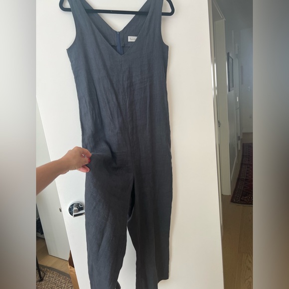BNWOT 100% Linen Jumpsuit Romper XS / S - Picture 8 of 10